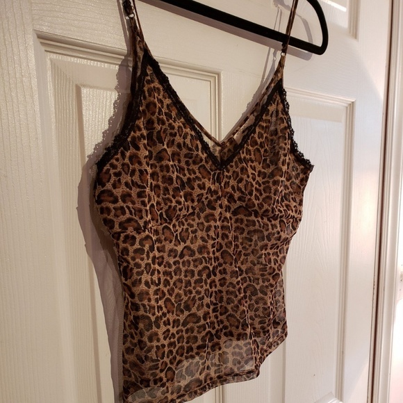 Urban Outfitters Tops - Urban outfitters mesh leopard tank top